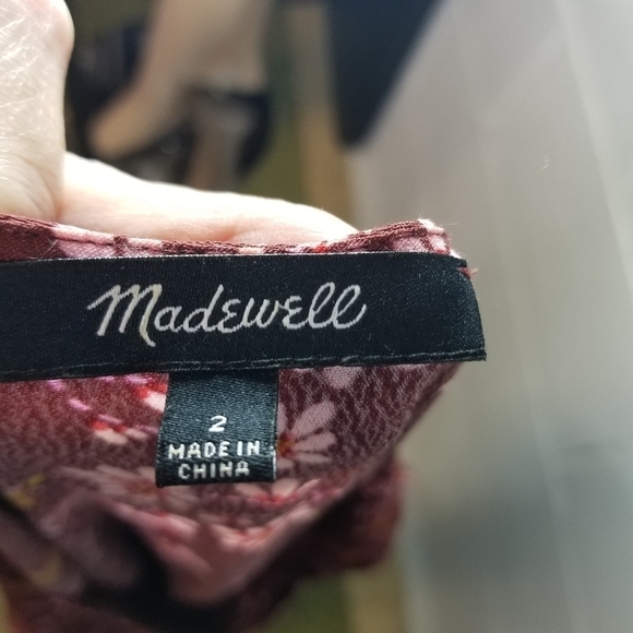 Madewell ruffle wrap in windowbox floral butterfly dress - Picture 6 of 11